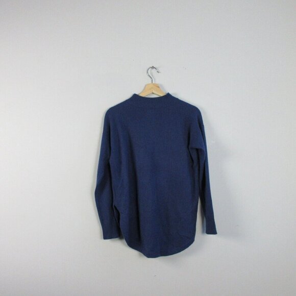 Club Monaco 100% Cashmere Pullover Sweater Womens XS Blue Long Sleeve Casual 204 - Picture 2 of 8